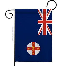 States of Australia New South Wales Garden Flag - Regional Territory Tony Couch Sydney Oceania Country Particular Area - House Decoration Banner Small Yard Gift Double-Sided Made in USA 13 X 18.5