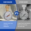 MEASUREMAN 0-200 PSI Water Pressure Gauge with Lazy Hand, 2-1/2''