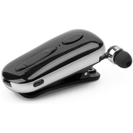 SUNSEATON Business Bluetooth Headphones, In-Ear Stereo V4.1 Clip On Bluetooth Headset with Microphone, Hands-Free Calling, Dual Wheat Noise Reduction, 120 Hours Standby for Business, Driving (Black)