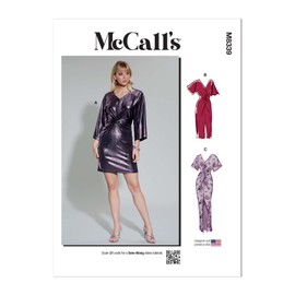 McCall's Misses' Knit Dress Sewing Pattern Kit, Design Code M8339, 4-6-8-10-12, Multicolor
