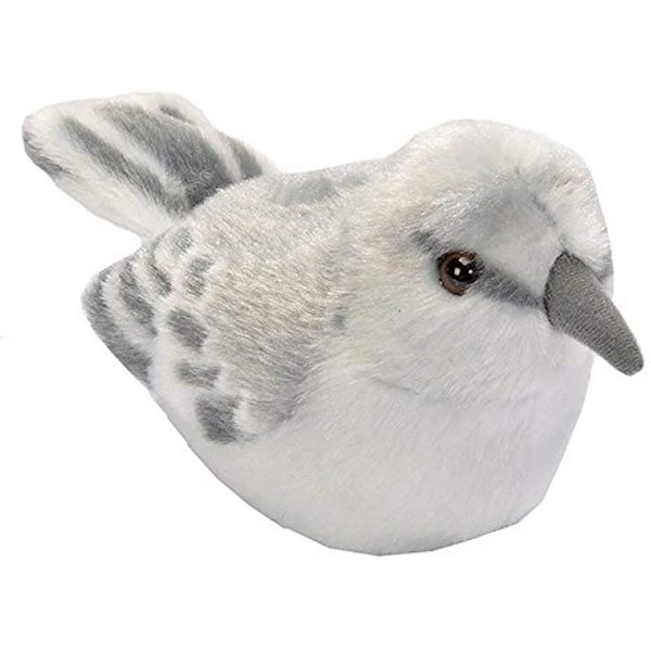 Wild Republic Audubon Birds Northern Mockingbird Plush with Authentic Bird Sound, Stuffed Animal, Bird Toys for Kids and Birders