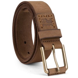 Timberland PRO Men's 40mm Workwear Work Belt Leather Belt, Wheat/Pull Up, 52