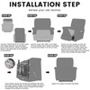 Qubjus Stretch Recliner Cover 4-Pieces, 1 Seat Recliner Chair Covers,