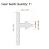 sourcing map Chuck Key 8mm Top Insert Head Diameter 11