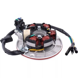 TDR LIFAN 140cc 150cc MAGNETO Stator Plate Kick Start Dirt Trail Pit Bike, 6 Poles Coils Stator 5 Wires for ATV Quad Motocross Motorcycle Engine