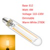 Rayhoo E12 Dimmable LED Candelabra Light Bulbs 4W 110V Edison