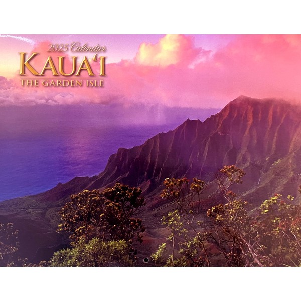Islander Hawaii Hawaiian 2025 Twelve Month Wall Calendar (Kauai The