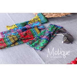 Motique Accessories Knotted Headwrap with Colorful Aztec Print for Women and Girls - Green