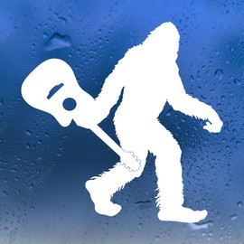 Minglewood Trading Bigfoot Carrying Guitar Vinyl Decal - Sasquatch Acoustic Bluegrass - Die Cut Sticker