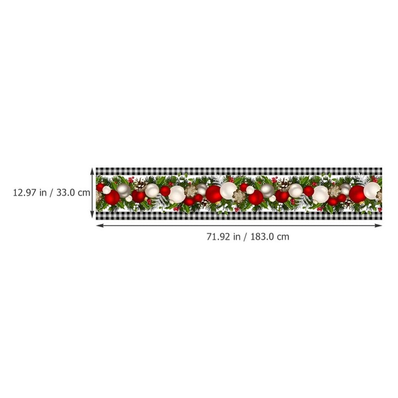 TOVINANNA Christmas Table Runner Elegant Holiday Tablecloth for Dining and