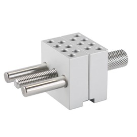 Nicear Adjustable Mini Bench Vise Clamp for Jewelry Making, Electronics Repair, with 14 Stainless Steel Rods, Maximum Clamping 30mm, Convenient and Portable for Precision Work