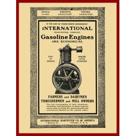 International Harvester 1905 International Harvester Gas Engines NEW Metal Sign: Vertical, Horizontal