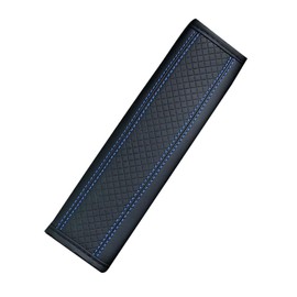 Seat Belt Cover, AUTOXBERT 1 Pcs Car SeatBelt Covers PU Leather Seat belt Strap Cover Soft and Comfortable Seatbelt Harness Pads (Blue）