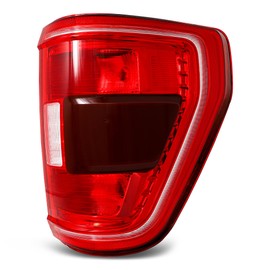 ELH Halogen Tail Light Assembly Fit For 2021-2023 Ford F150 XL 2021 2022 2023 Ford F-150 Rear Brake Lamp Passenger Side (w/Blind Spots w/Halogen Bulb-R)