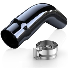 5 inch Diesel Exhaust, 5'' Inlet 6'' Outlet 23'' Long chrome exhaust tips