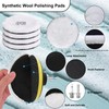 6 Inch (150mm) Car Drill Polishing Pad Kit, 19Pcs Car