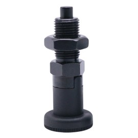 MerciL Push Fit Ball Nose Spring Plunger, Carbon Steel Self Locking Indexing Plunger Spring Knob Plunger Positioning Pins Lock Pin Bolt Self Locking Indexing Pin with Lock Nut (M10)