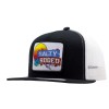 Snap-Back Salty Rodeo Hat Post Black White Mesh Snapback Trucker