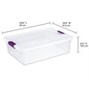 Sterilite 32 Qt ClearView Latch Storage Box, Stackable Bin with