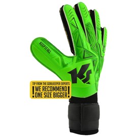 KEEPERsport Zone RC Goalkeeper Gloves, 3 mm Grip, Football Gloves for Adults and Children, Size 4-11, Green