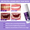 V34 Teeth Whitening, Colour Correction Toothpaste, Purple Toothpaste, Gum Removal,