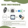SMCEHEYA Wireless Bluetooth Camera Shutter Remote Control for Smartphones -