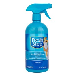 Fresh Step Cat Litter Box Odor Eliminating Spray - Odor Neutralizing Cat Deodorizer Spray for Kitty Litter Box, 24 Fl Oz