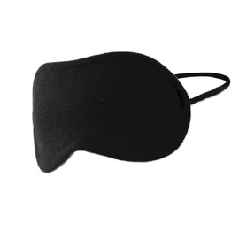 Prettystern 100% Cashmere 2-Ply Eye Sleep Mask Night Mask Soft Skin Friendly Eye Mask Women Men Unisex - Black