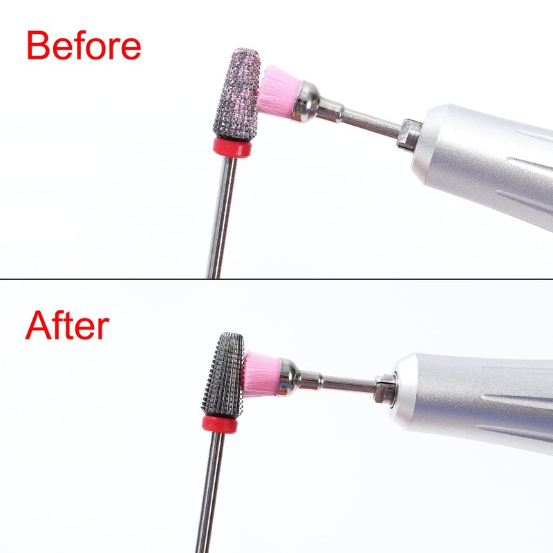 NMKL38 4PCS Nail Drill Bit Set Cleaning Brushes Professional Nail