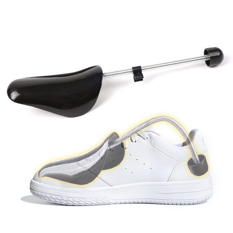 OHEETU 2 Pairs Black Plastic Adjustable Shoe Trees With Tension