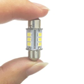 FICBOX Boat Navigation LED Bulb, 12V 31mm Marine Replacement for Anchor, Deck, Bow, Stern Lights - 6PCS (Cool White)