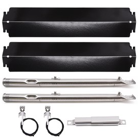 Criditpid Grill Parts Kits Compatible for Charbroil 463243812, 463270614, 463243911, 463270612, 463246909, 463244011 Grill, 2-Pack Heat Plates Tent Burner for Charbroil Tru Infrared 2 Burner Grill