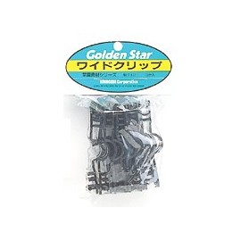 Golden Star with Wrapping Related Supplies Wide Clip 10 Pieces 7121