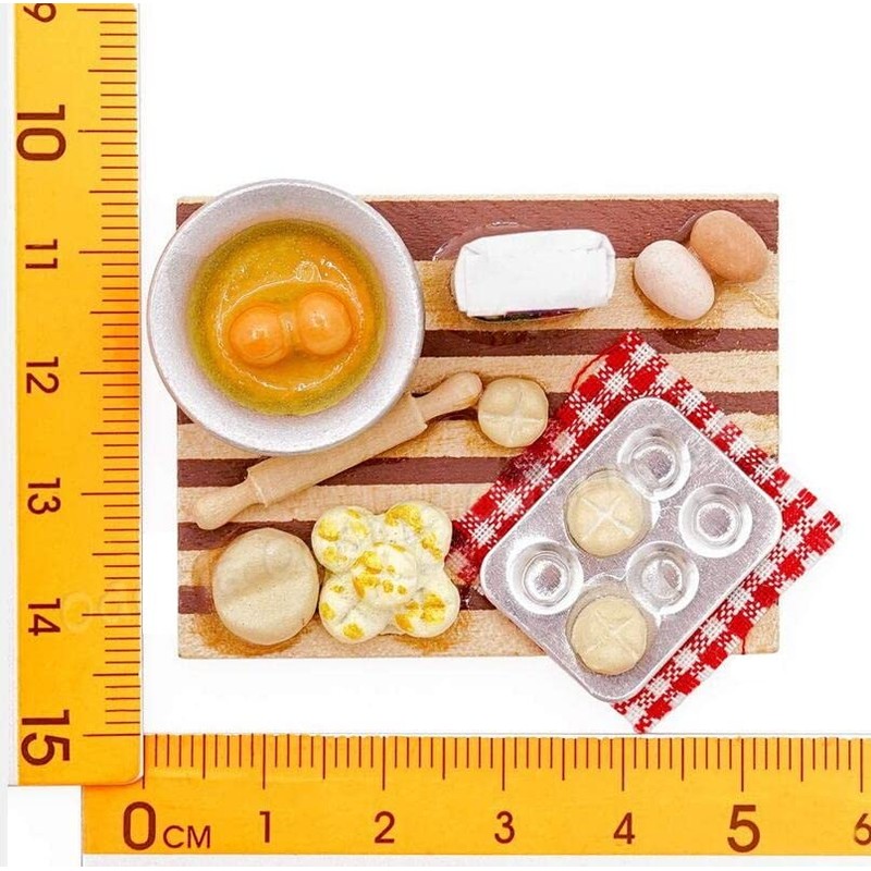 Miniature Baking Set Kitchen Food Play for Dollhouse 1:12 Scale