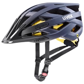 uvex i-vo cc MIPS - Lightweight All-Round Helmet for Men and Women - MIPS System - Expandable with LED Light - Midnight Silver Matt - 56-60 cm