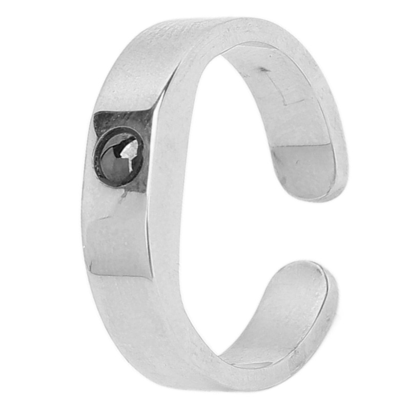 Prevent Snoring Ring Breath Aid Reusable Titanium Steel Adjustable Acupressure