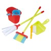 PlayGo My Cleaning Wheel Trolley Set 8PCS Housekeeping Broom, Mop,Organizing