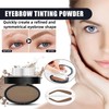 Waterproof Eyebrow Seal Stamp Powder,Eyebrow Stamp,Eye Brow Stencil,Eyeb-Row Powder,Natural Makeup