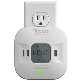 Knox Safety Plugin Carbon Monoxide Detector with 10-Year Battery Backup