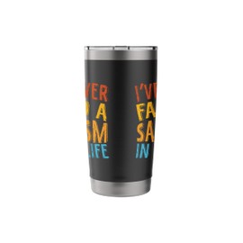 Retro I've Never Faked A Sarcasm in My Life Sarcastic Stainless Steel Insulated Tumbler