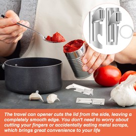 12 Pieces Military Style Can Openers with Key Rings, Anglecai P-51 and P-51 Camping Can Openers Stainless Steel Army Survival Can Opener Portable for Traveling