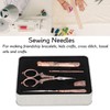 Embroidery Scissors Kit Red Ancient European Retro Style Stainless Steel
