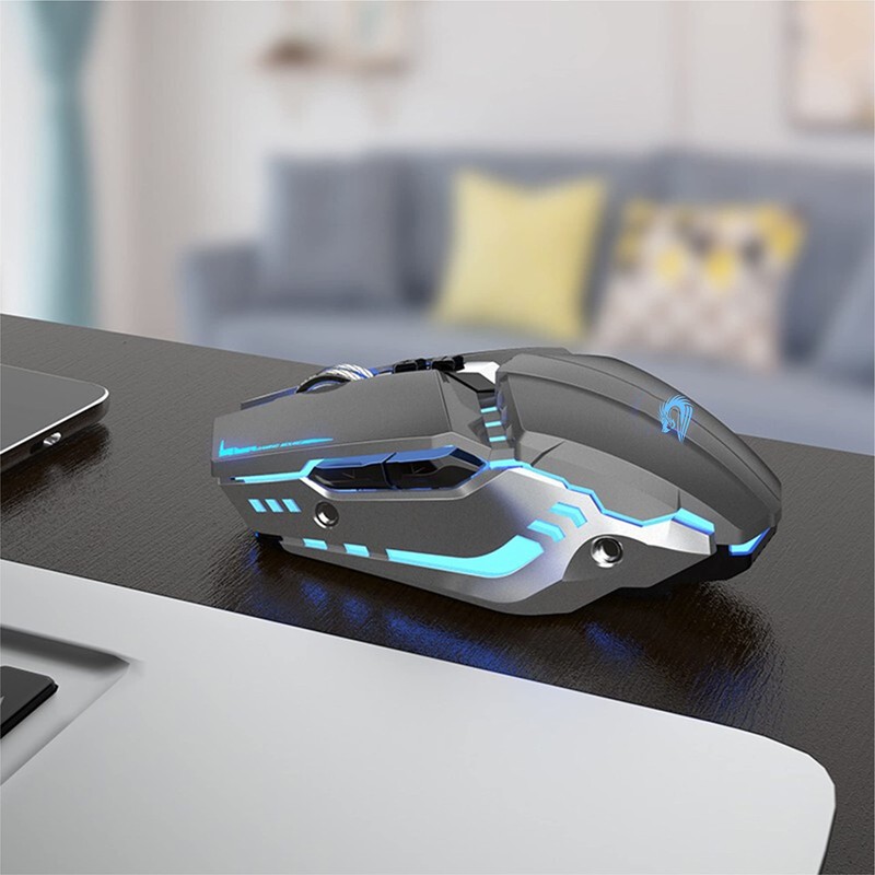 TENMOS T12 Wireless Gaming Mouse Rechargeable, 2.4G Silent Optical Wireless