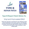 TEAR-AID Vinyl Seat Repair Kit, Type B Clear Patch for