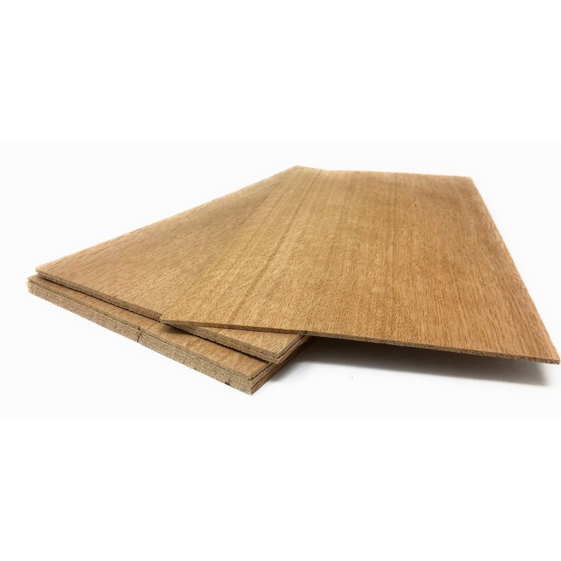 Veneer Set, 9 Strong Veneers in Oak Larch Mahogany Walnut