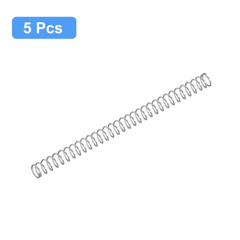 uxcell Compression Spring, 5Pcs 304 Stainless Steel, 3mm OD, 0.3mm