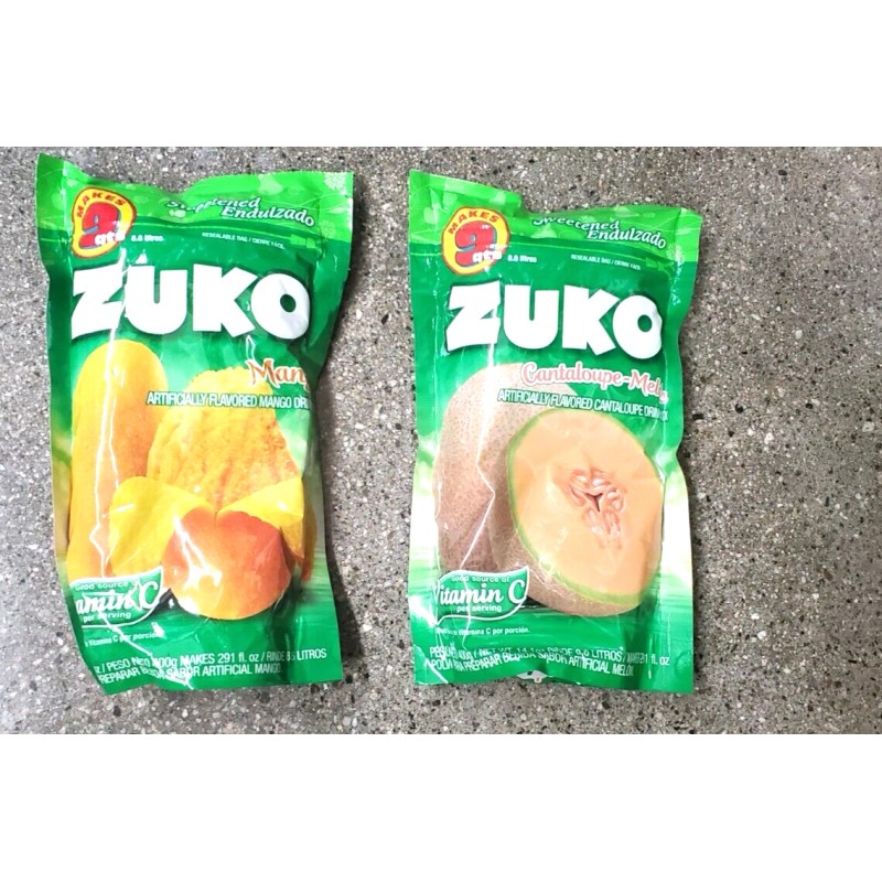 ZUKO 2 PACK ZUKO MANGO & CANTALOUPE(MEL