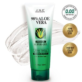 JNC Aloe Vera Premium Super Gel, 120ml, 1 piece / JNC 알로에베라 프리미엄 슈퍼젤, 120ml, 1개