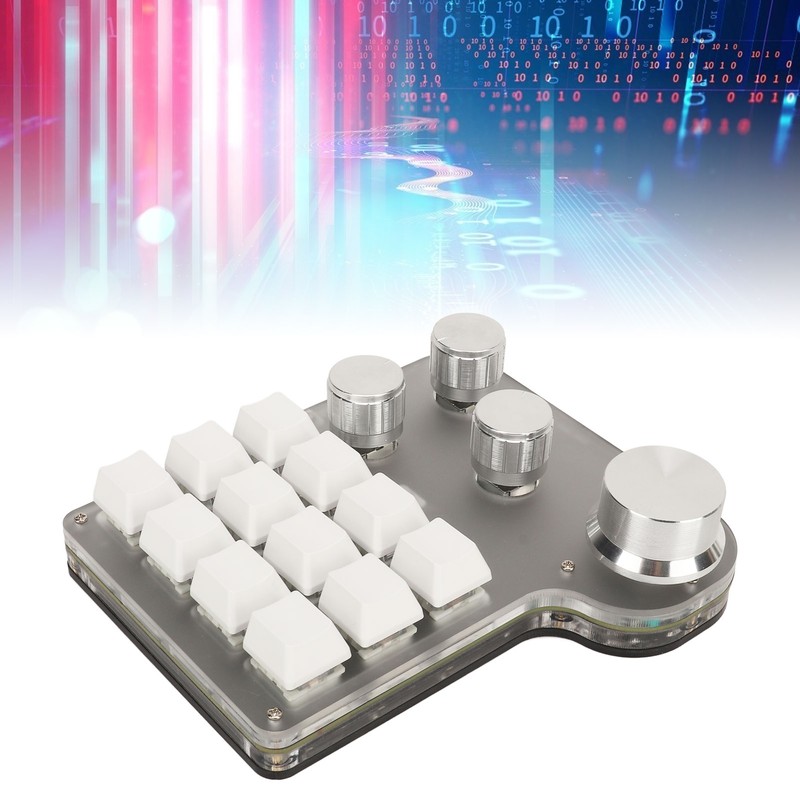 Blue Switch Keyboard USB C BT 2.4G Wireless Mini RGB