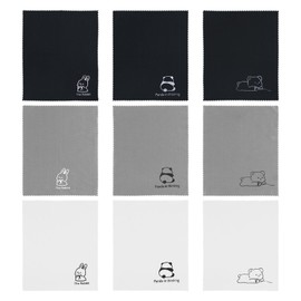 9pcs Microfiber Cleaning Cloths for Glasses, 6.89x5.71In Lens Cleaning Cloth Soft Cleaning Cloth Cute Animal Design Glasses Wipes Cleaner for Eyeglasses Camera Lens Cell Phone Screens(3 Styles)